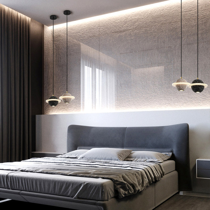 Globe zeitgenössischer Stil Hanging Lampe Acryl -Einweihlampe Lampe