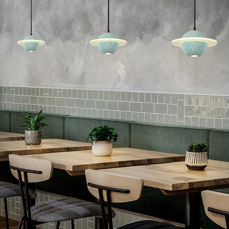 Globe zeitgenössischer Stil Hanging Lampe Acryl -Einweihlampe Lampe