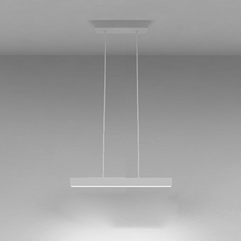 Modern Simple Hanging Light Fixture Dining Room LED Rectangle Pendant Light