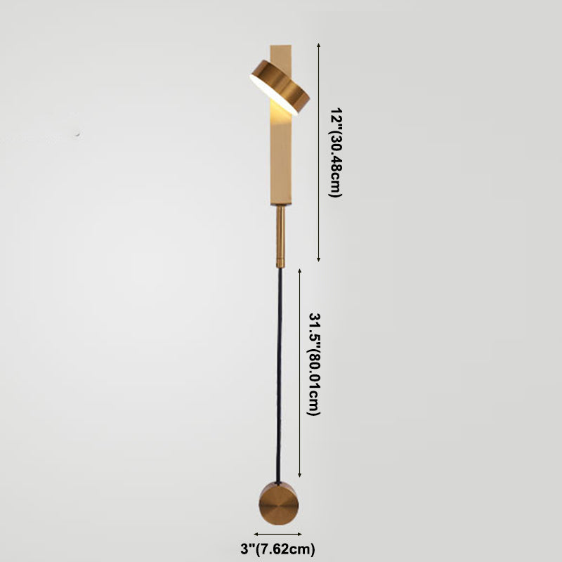 Moderne eine leichte Wandleuchte Metall Drehwandmontierte Leuchte für Bett