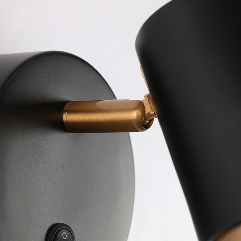 Moderne einfache Wandleuchter 1 Blub Metall Wandmontierte Leuchte für Schlafzimmer Leselampe