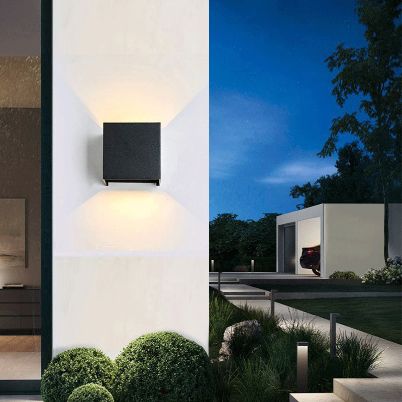 Zeitgenössische einfache Wandleuchte LED Black Wall-Washer Light für Wohnzimmer