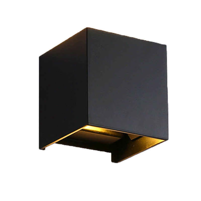 Zeitgenössische einfache Wandleuchte LED Black Wall-Washer Light für Wohnzimmer