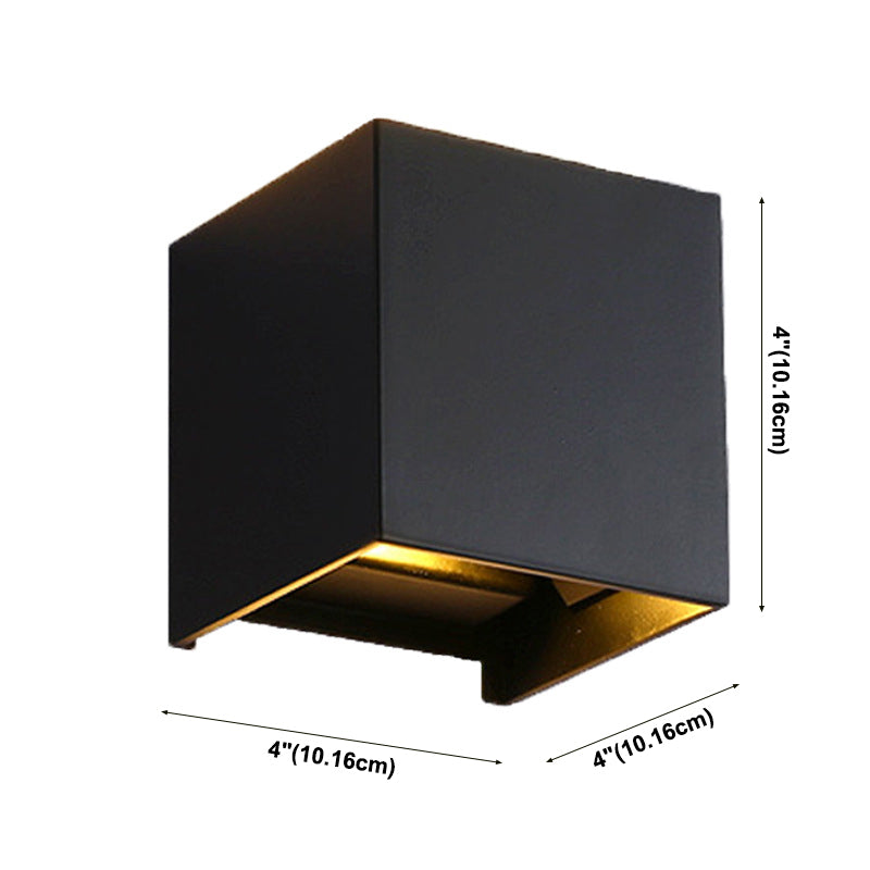 Zeitgenössische einfache Wandleuchte LED Black Wall-Washer Light für Wohnzimmer
