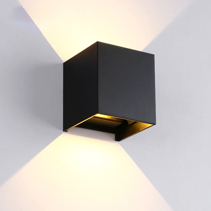 Zeitgenössische einfache Wandleuchte LED Black Wall-Washer Light für Wohnzimmer