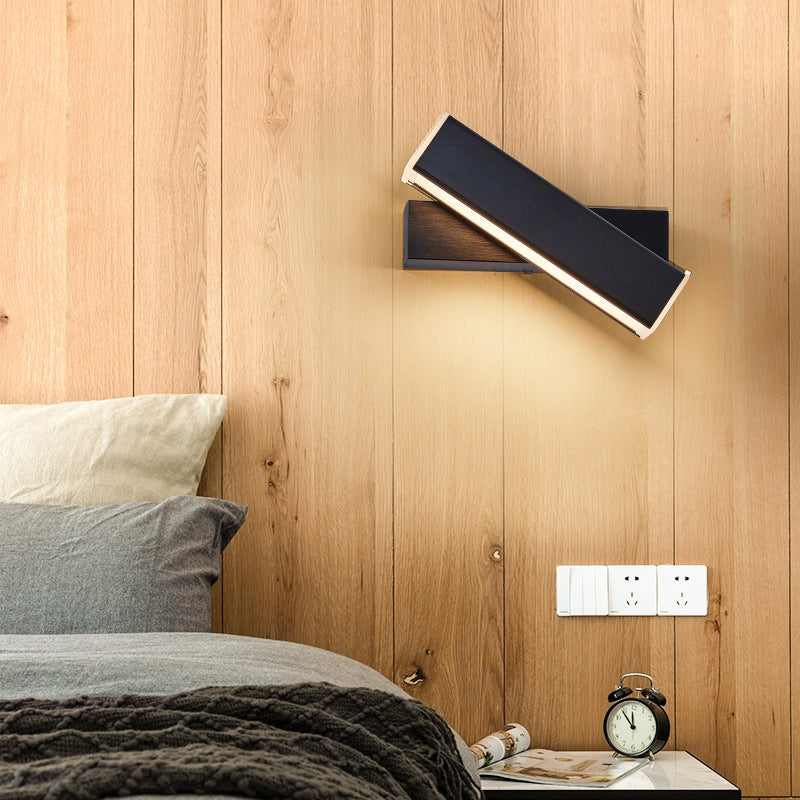 Schlafzimmer Einfache Leuchten LED -LED rotierende Wandmontageleuchte