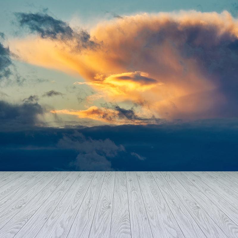 Sky View Mural Modern Stain Resistant Wall Art for Sitting Room, Made to Measure