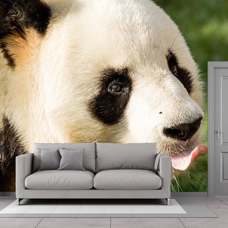 Cute Panda Mural Wallpaper Living Room Decoration, Personalized Size Available