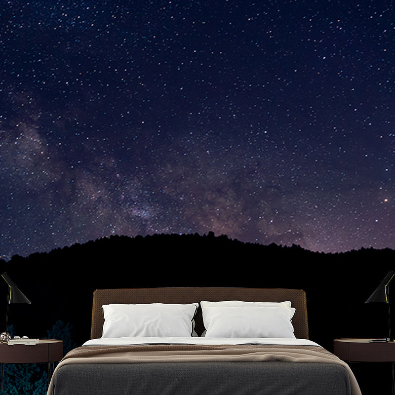 Mysterious Galaxy Universe Wall Mural Modernism Wall Covering for Decoration