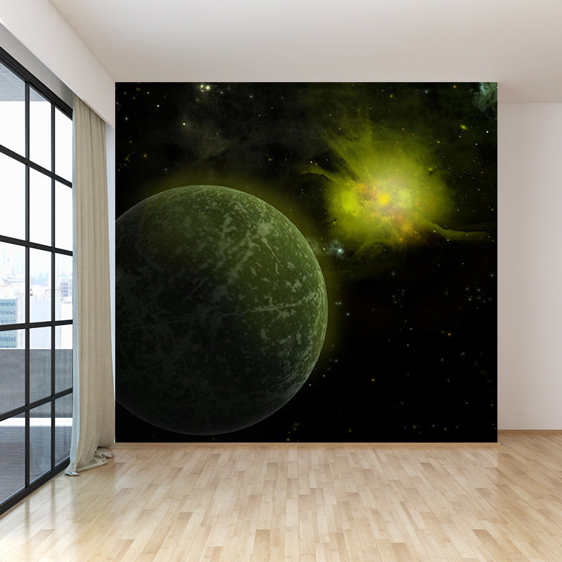 Mysterious Universe Mural Wallpaper for Sittiing Room Customised Wall Covering, Waterproofing