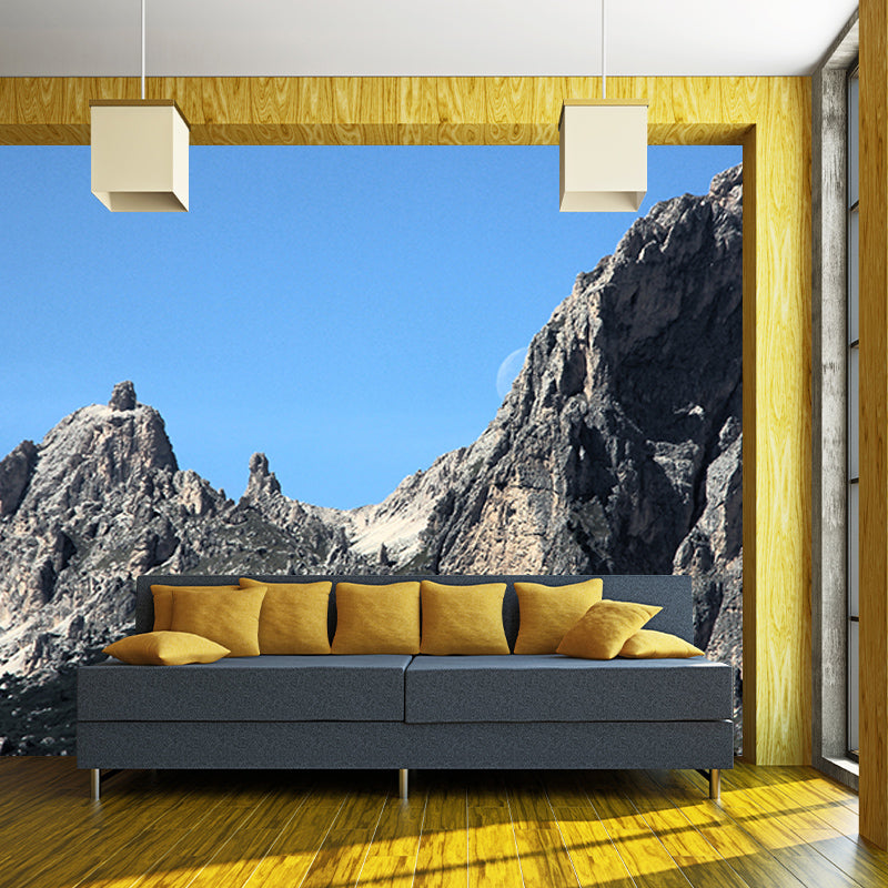 Modern Mountain Moisture Resistant Mural Wall Covering for Sleeping Room