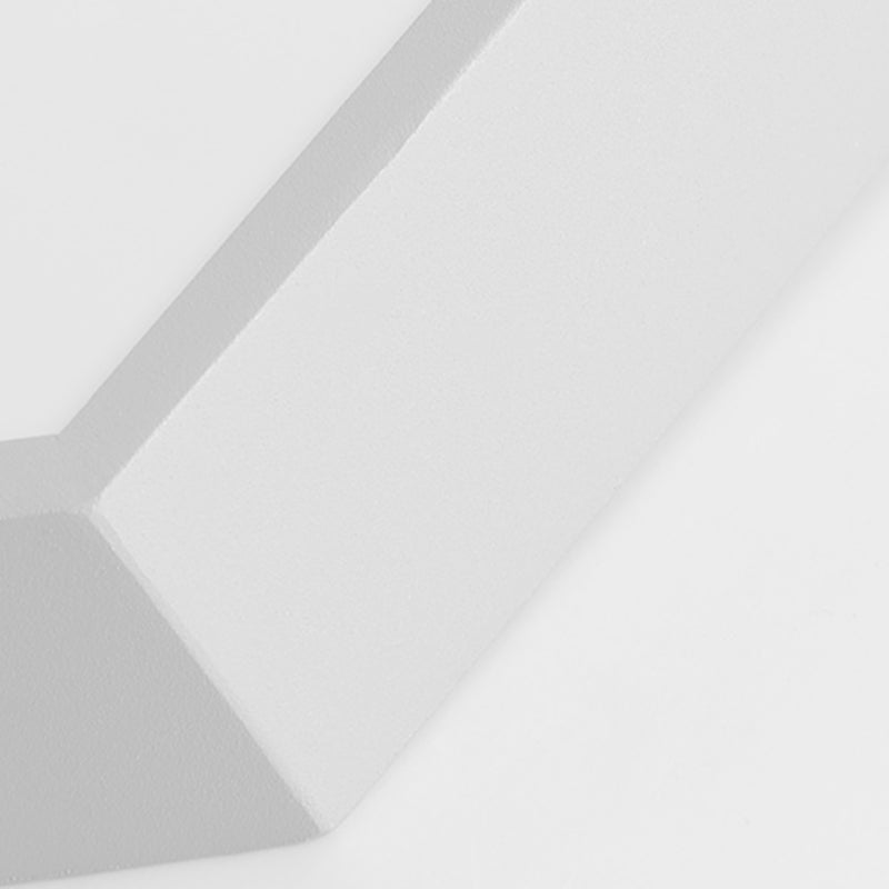 Luminaires encastrés hexagonaux de style simple et moderne en métal à 1 lumière