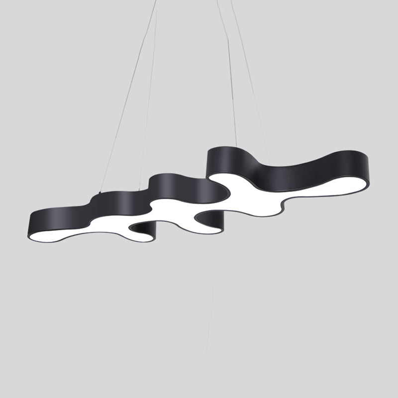 Moderne unieke vorm kroonluchter verlichtingsarmaturen acryl eiland plafondlicht