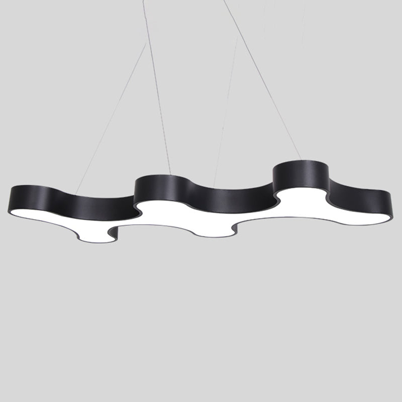 Moderne unieke vorm kroonluchter verlichtingsarmaturen acryl eiland plafondlicht