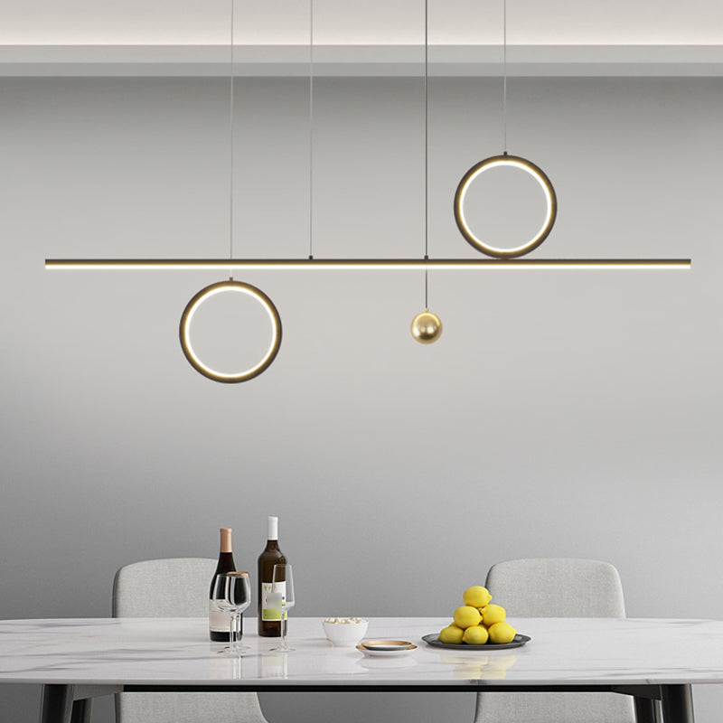 3 Light Geometric Island Lights Contemporary Island Lighting Metal Island Ceiling Light