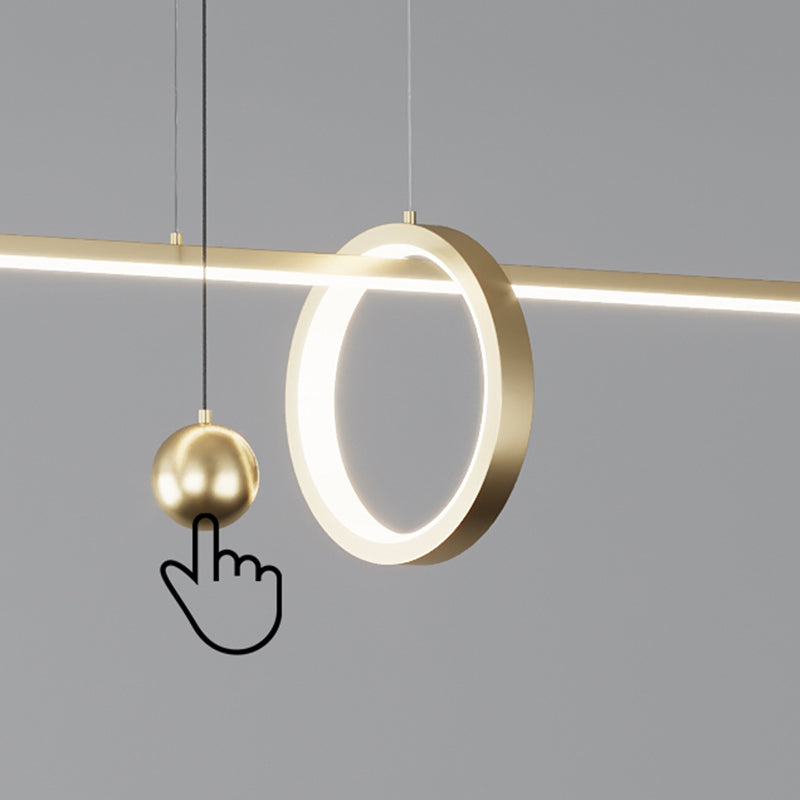 3 Light Geometric Island Lights Contemporary Island Lighting Metal Island Ceiling Light