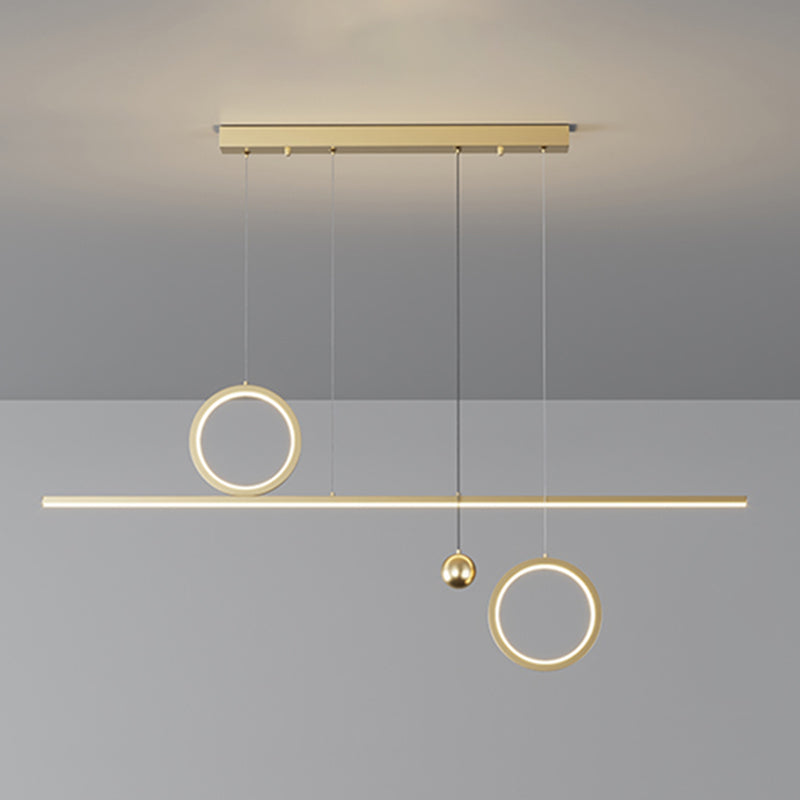 3 Light Geometric Island Lights Contemporary Island Lighting Metal Island Ceiling Light