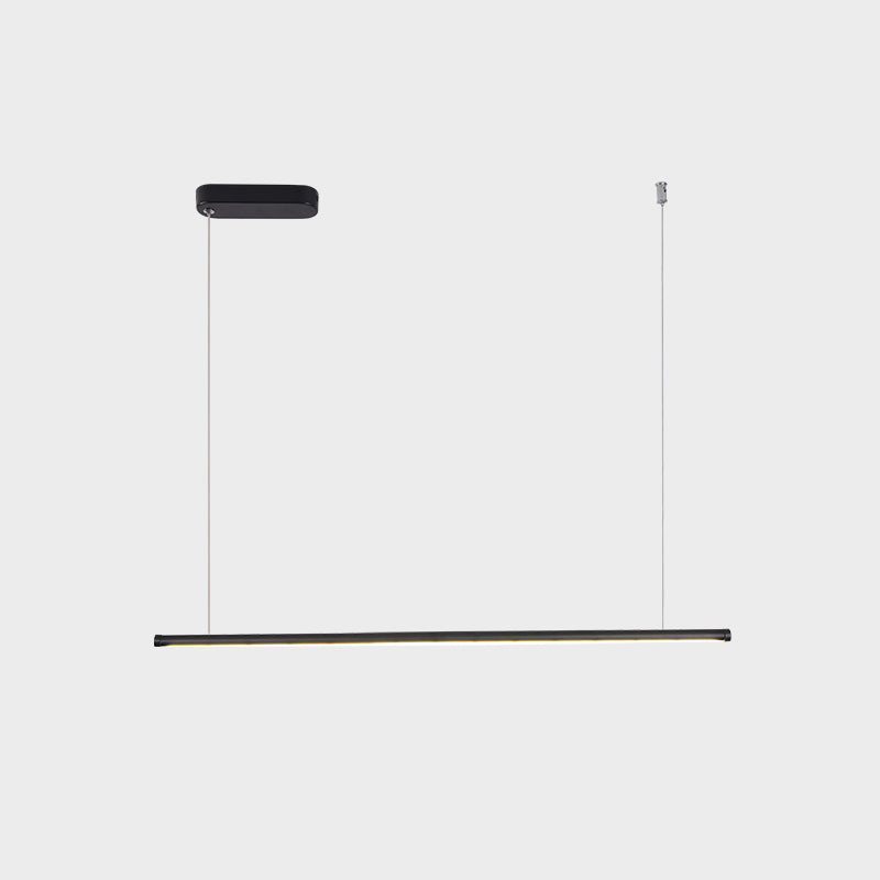 Modern Linear Chandelier Lighting Fixtures Metal Hanging Ceiling Light