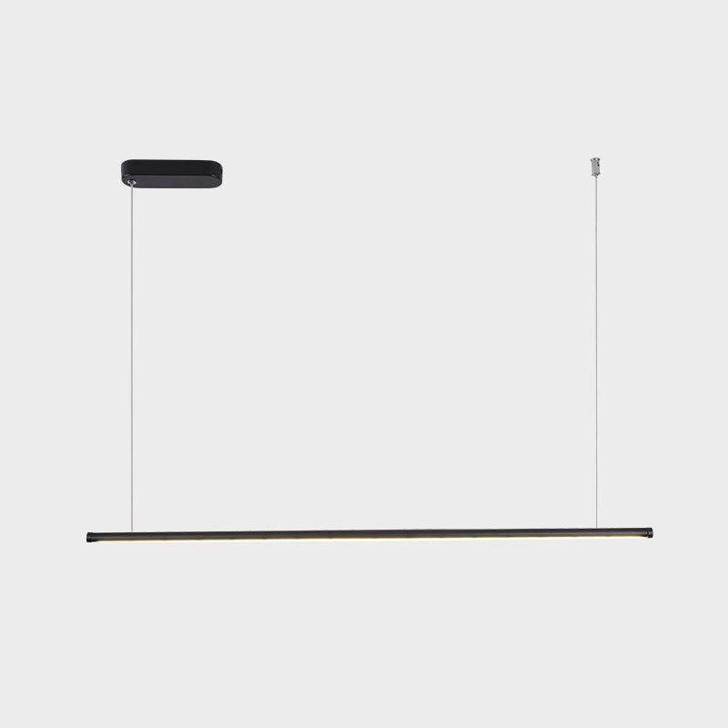 Accesorios de iluminación lineal modernos Luz de techo colgante de metal