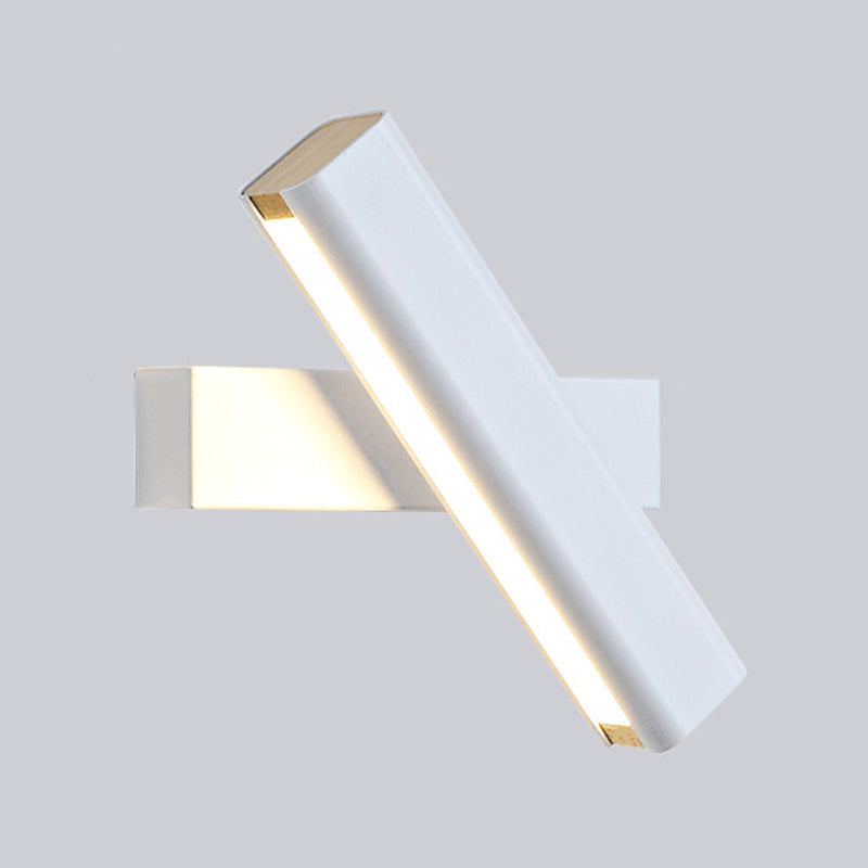 1 Light Rectangular Shade Wall Lighting Modern Style Metal Wall Mounted Light Fixture