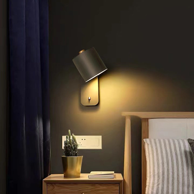 1-Licht-Halbzylinderwandbeleuchtung moderner Metallwandmontage-Leuchte mit Metallwand