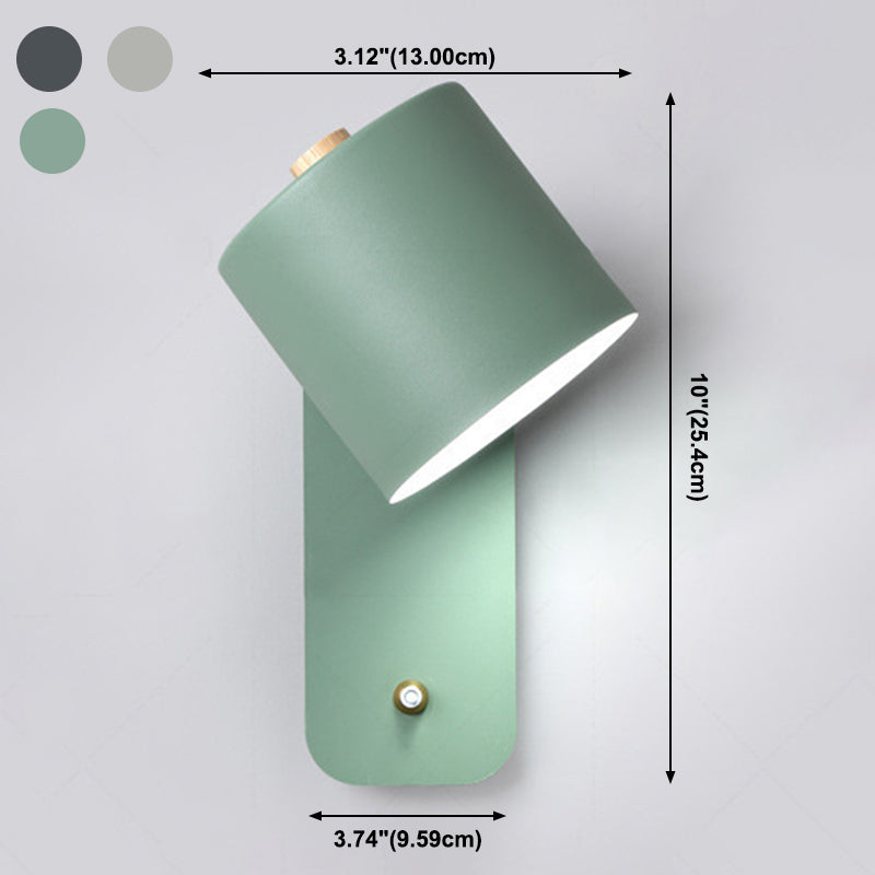 1-Licht-Halbzylinderwandbeleuchtung moderner Metallwandmontage-Leuchte mit Metallwand