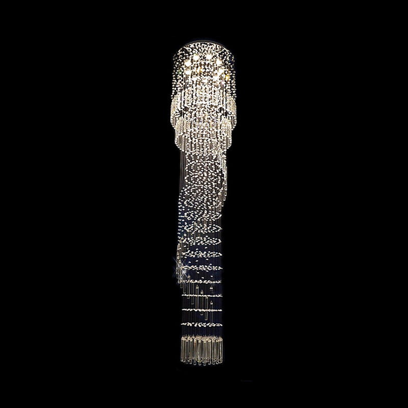 Gold 9 Heads LED LEDLING DE LA ILUMINIZACIÓN Modernismo en cascada múltiple lámpara colgante múltiple