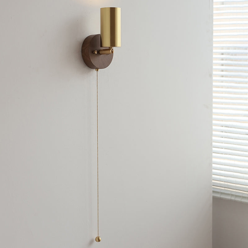 Metallzylinderwand -Lampen zeitgenössische 1 leichte Leuchtenleuchten in Gold