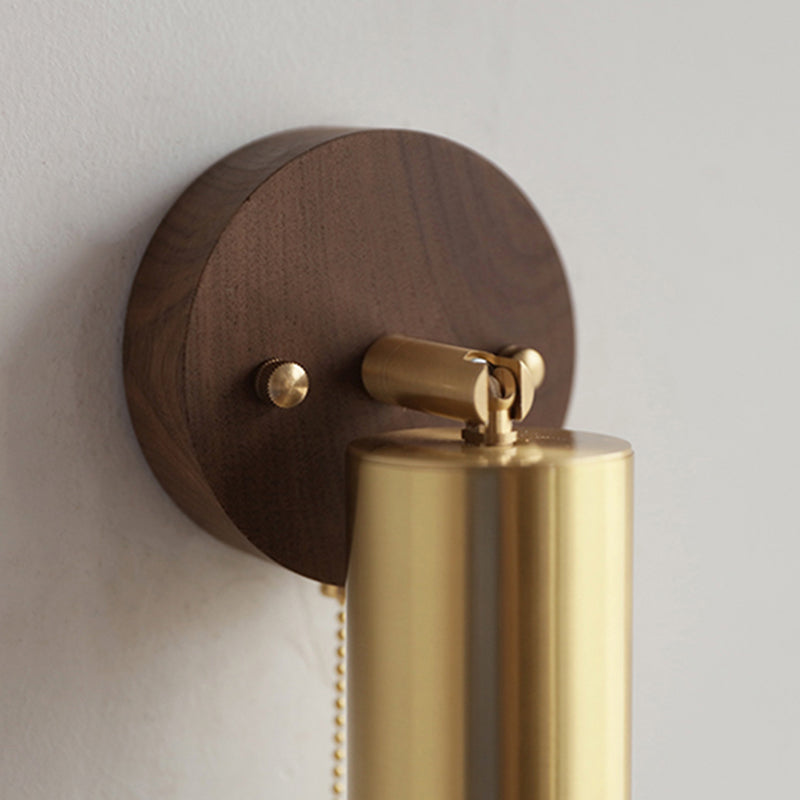 Metallzylinderwand -Lampen zeitgenössische 1 leichte Leuchtenleuchten in Gold