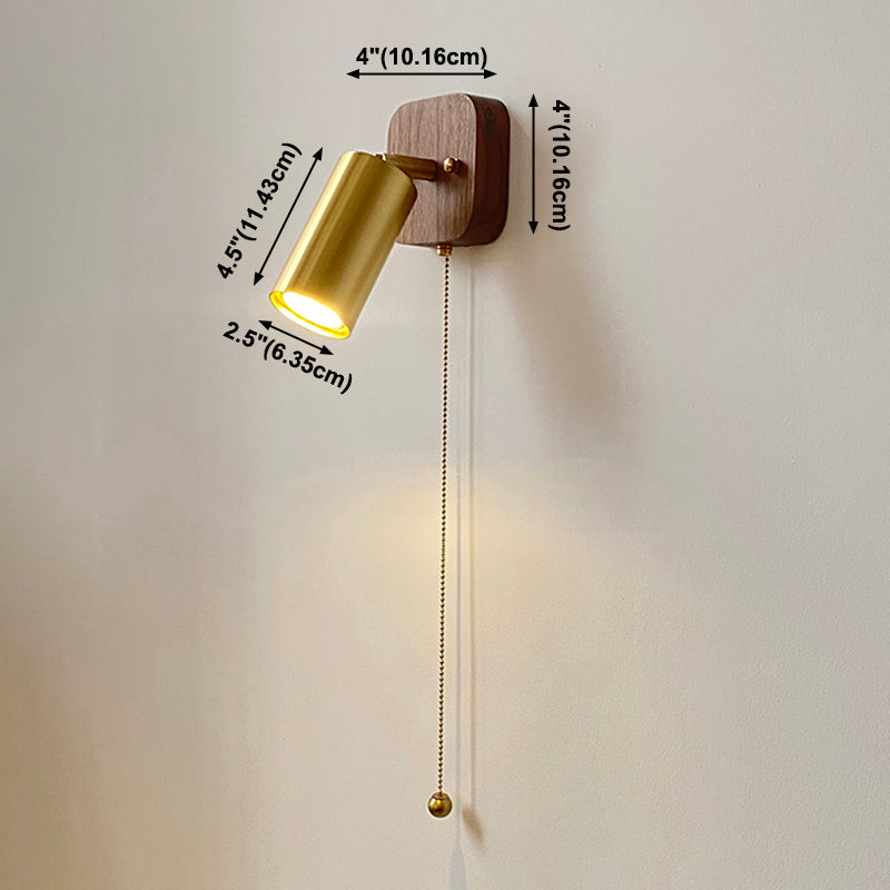 Metallzylinderwand -Lampen zeitgenössische 1 leichte Leuchtenleuchten in Gold