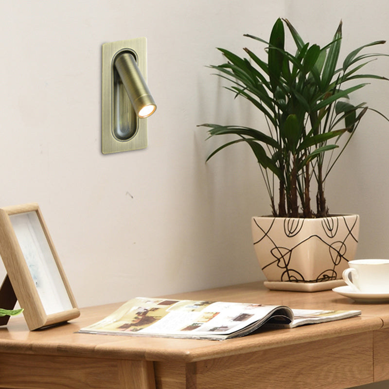 Metallzylinderwand montierte Lampen zeitgenössische 1 leichte Wandmontage -Lesellichter