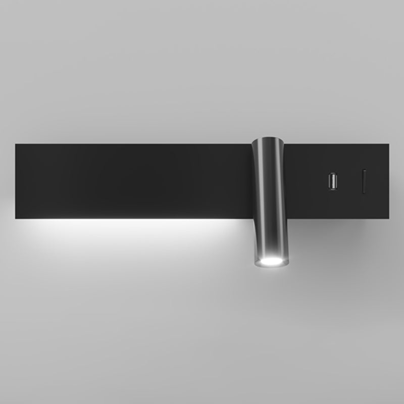 Lámparas de pared LED rectangulares ajustables lámparas de aplanque de metal de estilo moderno