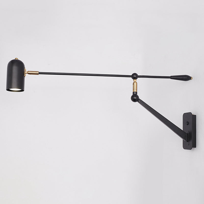 Moderner Stil Verstellbarer geometrische Wandlampe Metall 1 Leichte Wandmontagelampen