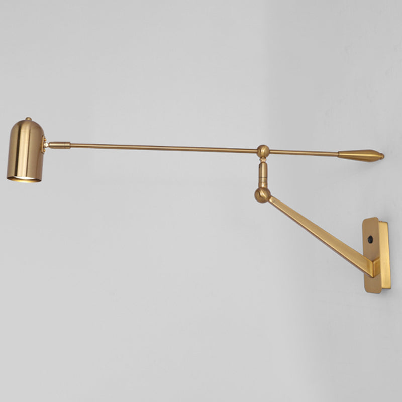 Moderner Stil Verstellbarer geometrische Wandlampe Metall 1 Leichte Wandmontagelampen