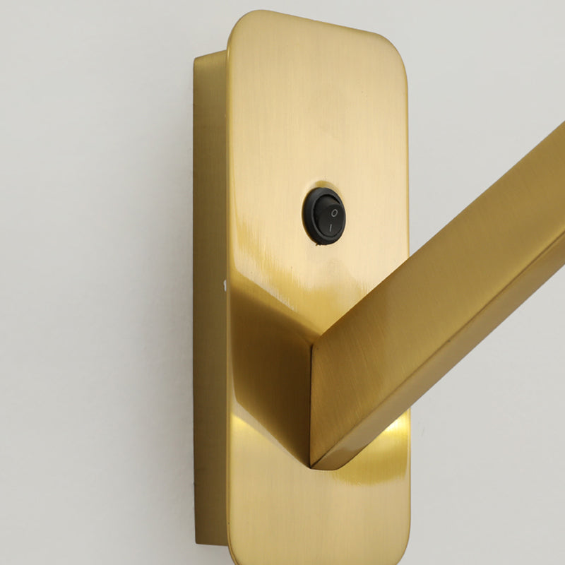 Moderner Stil Verstellbarer geometrische Wandlampe Metall 1 Leichte Wandmontagelampen