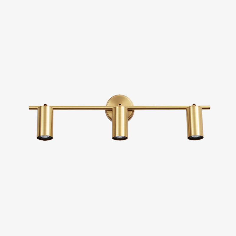 Iluminación de pared de cilindro múltiple lámpara de pared de metal moderna lámpara montada en la pared en latón