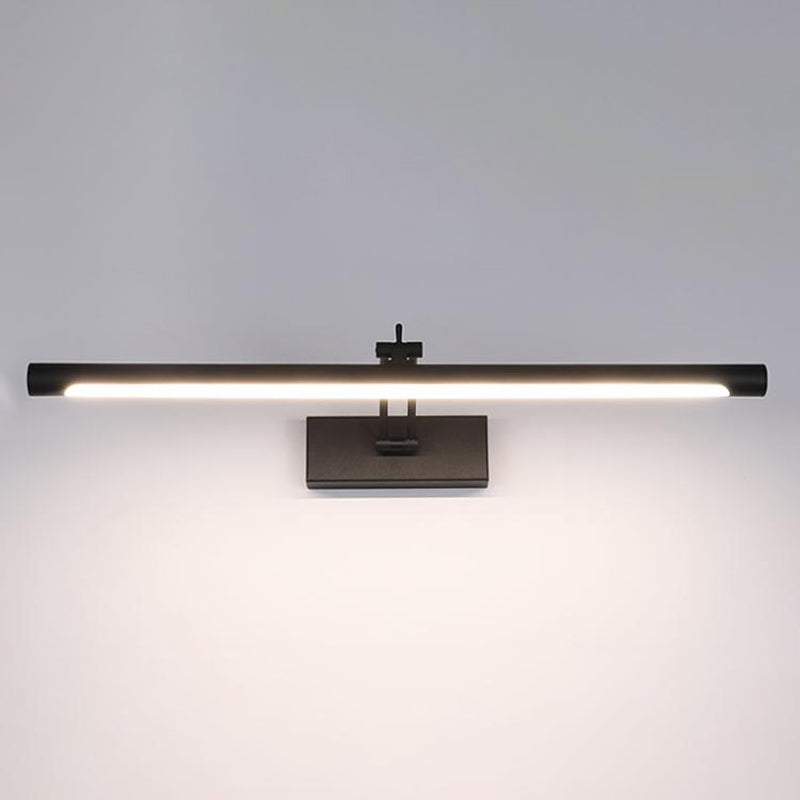 Lineaire wandverlichting Moderne stijl 1 Lichte ijdelheid SCONCE LICHTEN IN ZWART