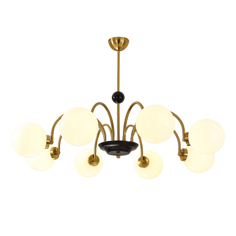 American Style Globe Pendant Chandelier Light Glass Chandelier for Living Room
