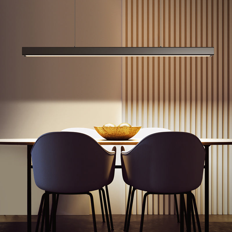 Luz Led Island Lighture Nordic Modern Style Comedor Rectángulo Luz de colgante