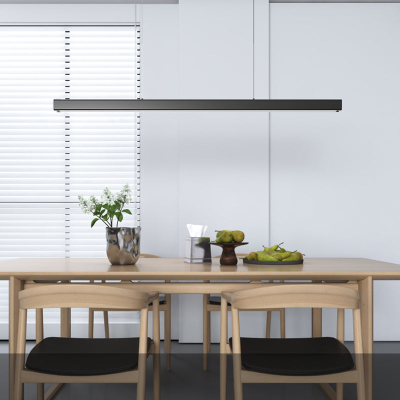 Luz Led Island Lighture Nordic Modern Style Comedor Rectángulo Luz de colgante