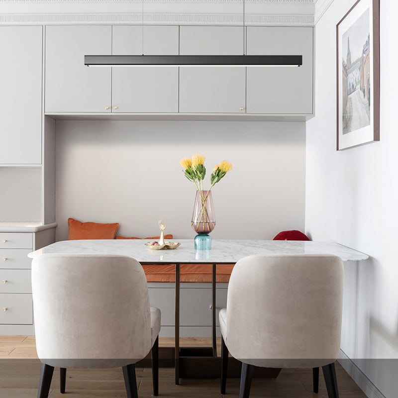 Luz Led Island Lighture Nordic Modern Style Comedor Rectángulo Luz de colgante