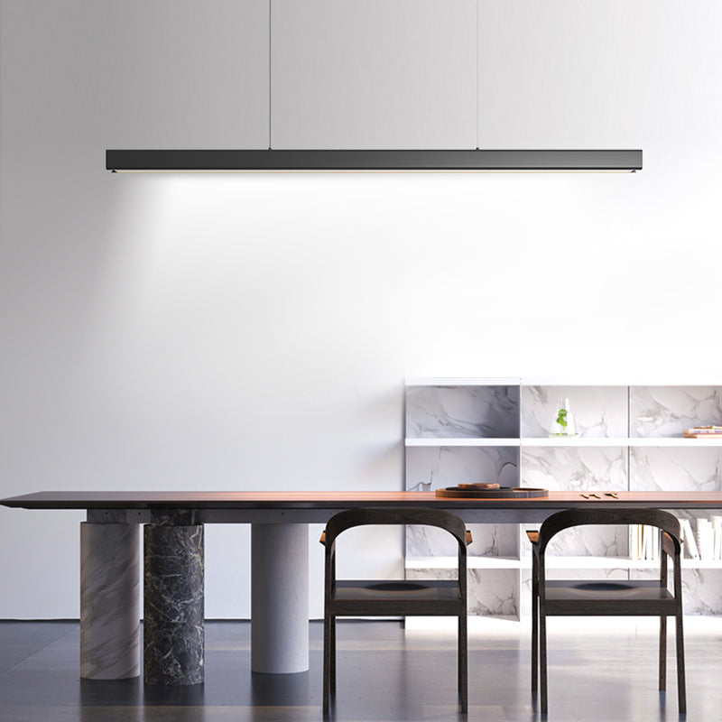 Luz Led Island Lighture Nordic Modern Style Comedor Rectángulo Luz de colgante