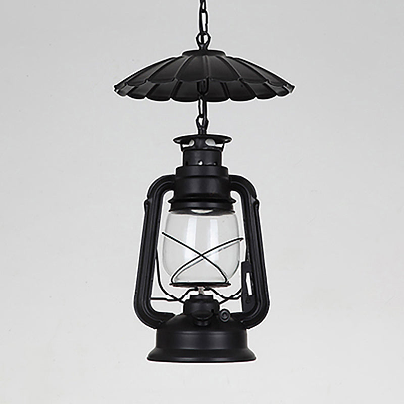 Nautical Style Kerosene Lamp Shaped 1 Head Hanging Light Metal Pendant Lamp