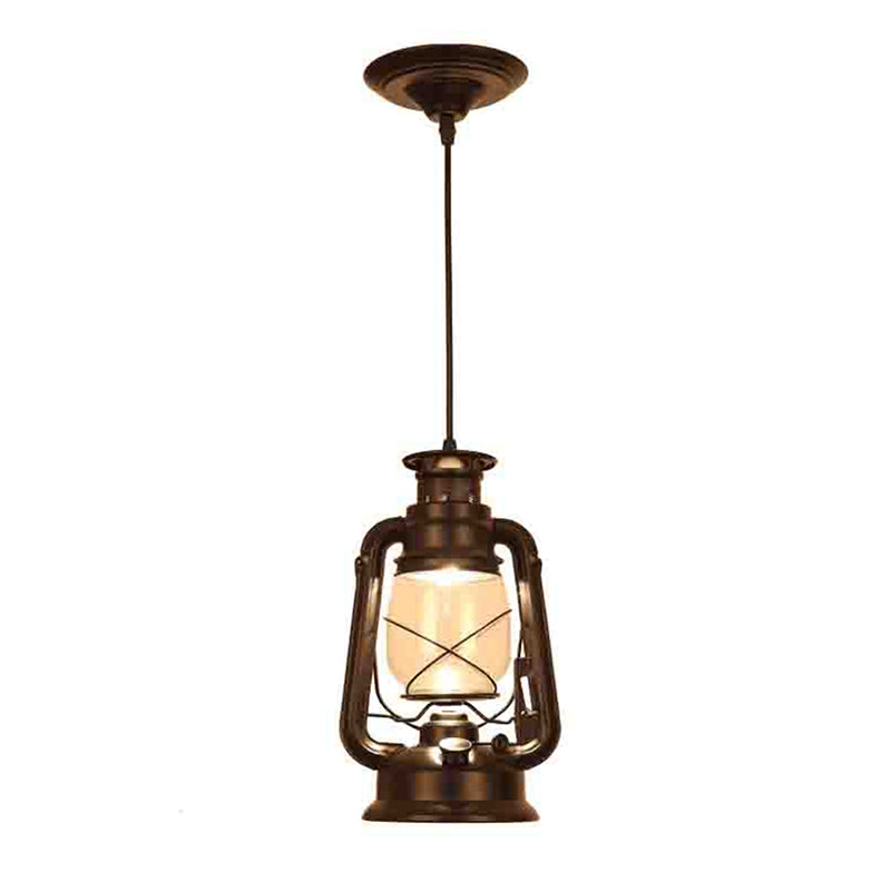 Nautical Style Kerosene Lamp Shaped 1 Head Hanging Light Metal Pendant Lamp