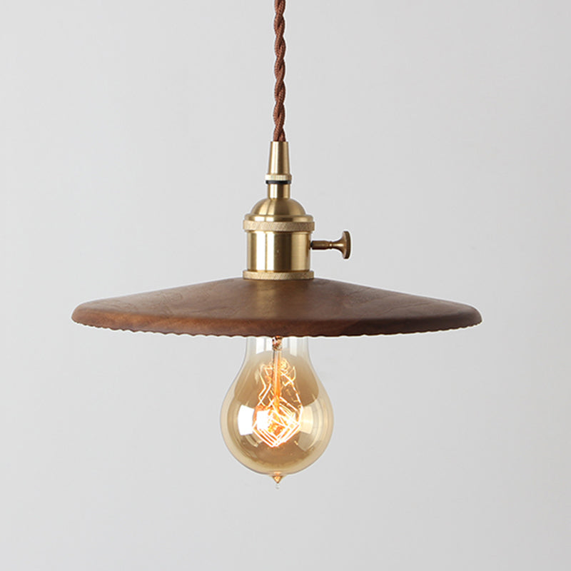 1 hellanhänger leichter moderner Stil Minimalismus Holz hängende Licht für Esszimmer