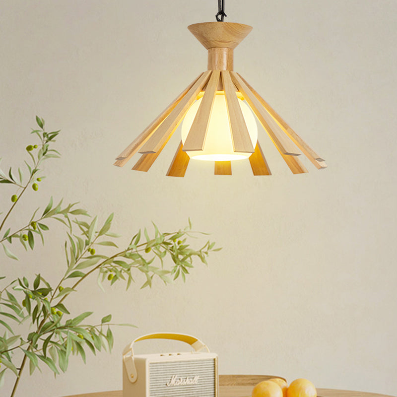 Moderne Holzanhänger Leuchten Leuchten minimalismus 1 Licht Esszimmer hängen Licht