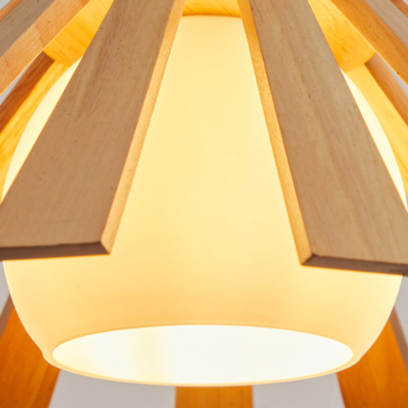 Moderne Holzanhänger Leuchten Leuchten minimalismus 1 Licht Esszimmer hängen Licht