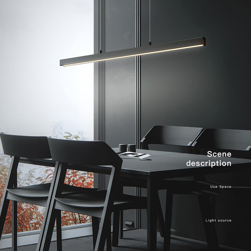 Modern Simple Style Island Lamp LED Aluminum Dining Room Pendant Light