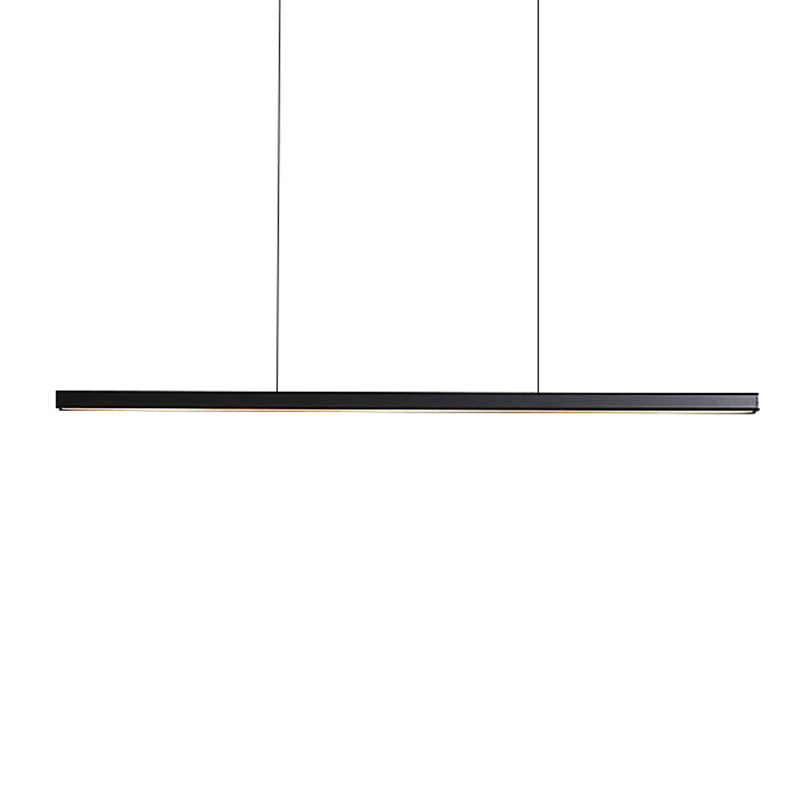 Modern LED Island Light Fixture Nordic Simple Dining Room Rectangle Pendant Light