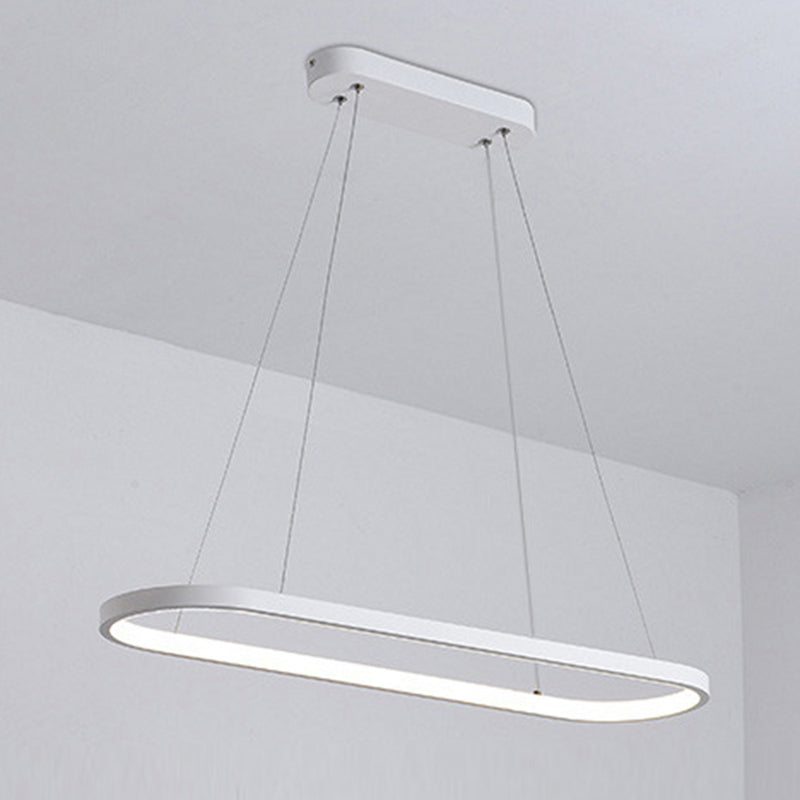 LED Island Lamp Modern Simple Style Aluminum Pendant Light for Dining Room